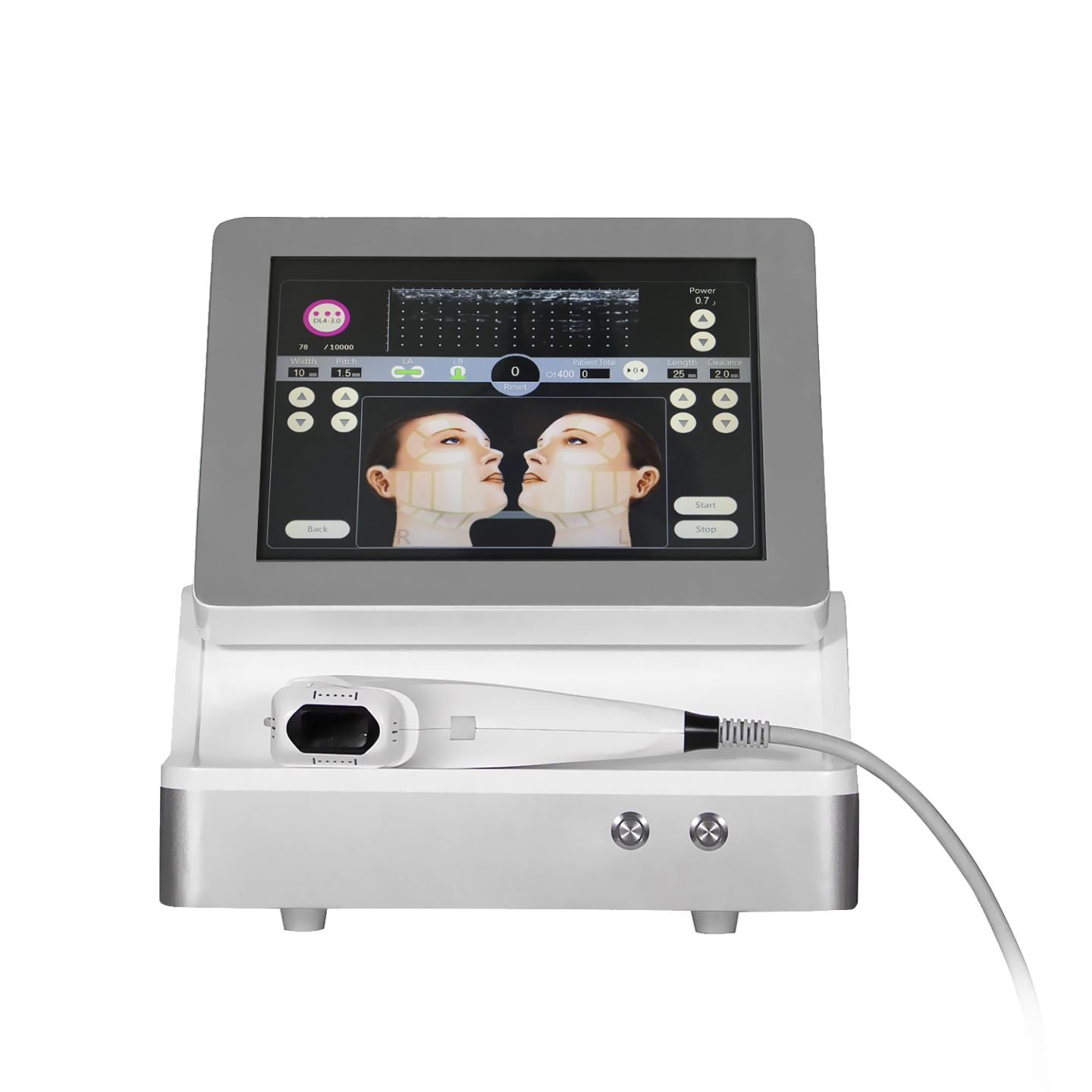 2D 3D HIFU Cartridge Face Lift Skin Tightening Machine