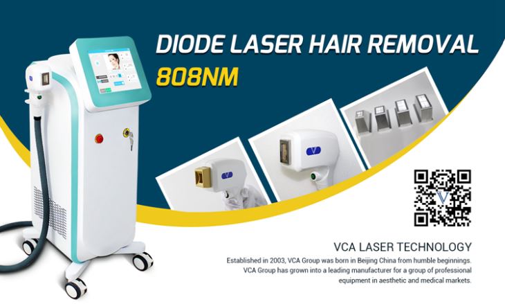 VCA Laser Alexandrite Brazilian Permanent 808nm Diode Laser Hair Removal Machine